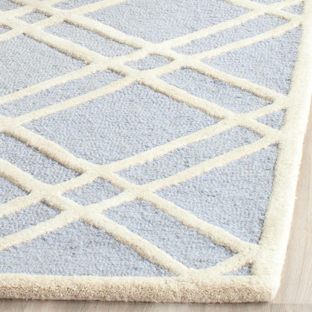 CAMBRIDGE, LIGHT BLUE / IVORY, 4' X 6', Area Rug, CAM142A-4. Picture 1