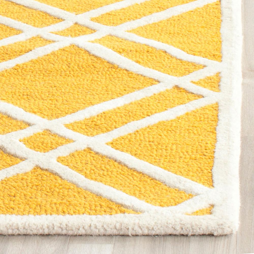 CAMBRIDGE, GOLD / IVORY, 4' X 6', Area Rug, CAM142Q-4. Picture 1