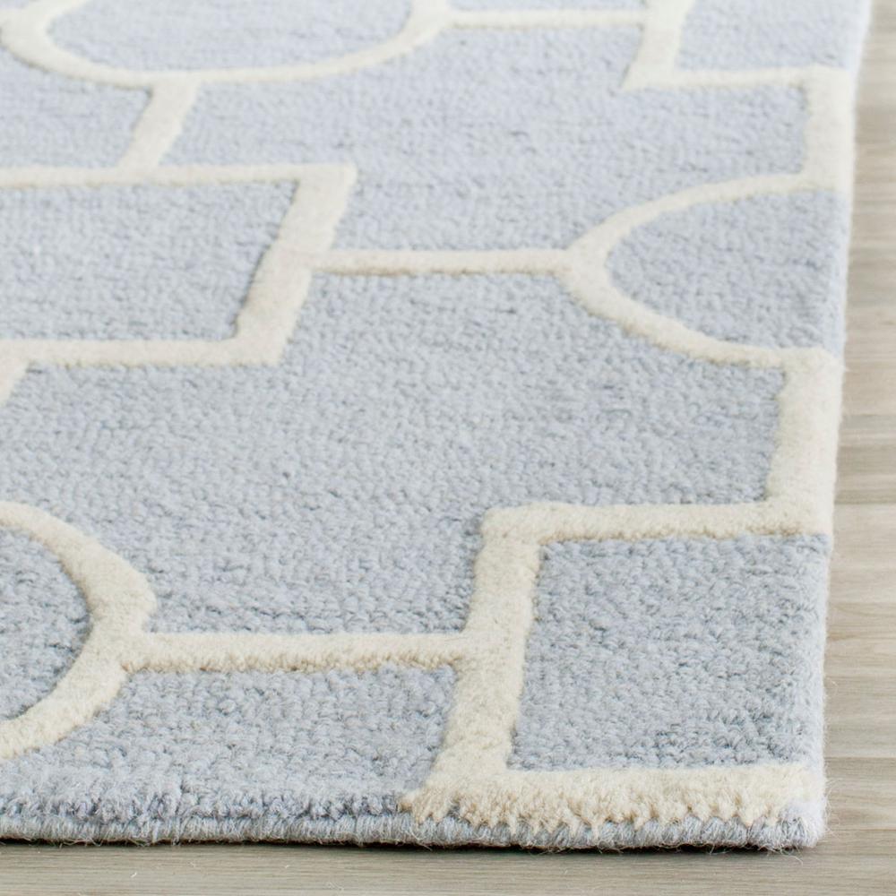 CAMBRIDGE, LIGHT BLUE / IVORY, 3' X 5', Area Rug, CAM143A-3. Picture 1