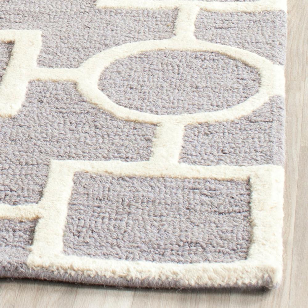 CAMBRIDGE, SILVER / IVORY, 6' X 9', Area Rug, CAM143D-6. Picture 1