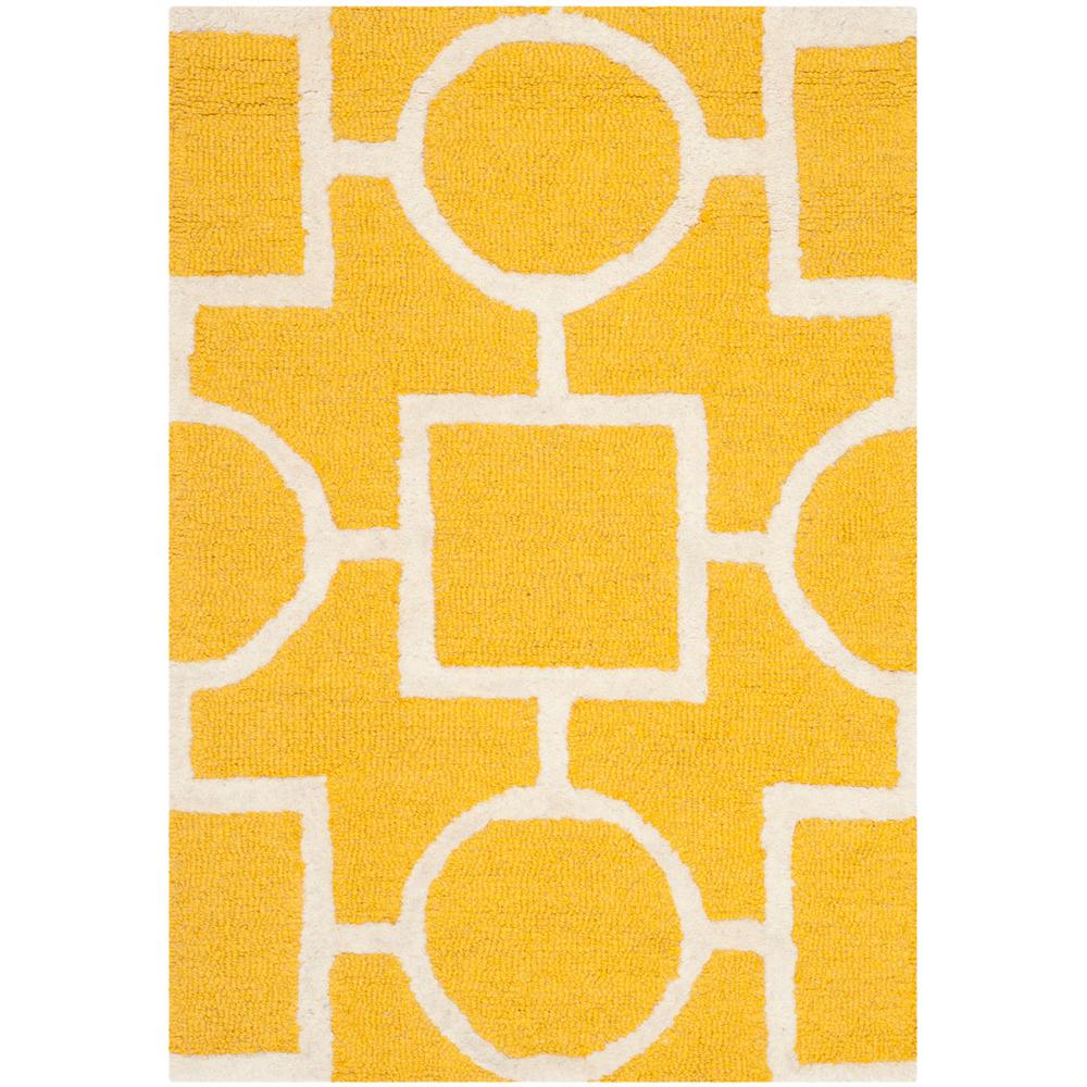 CAMBRIDGE, GOLD / IVORY, 2' X 3', Area Rug, CAM143Q-2. Picture 1