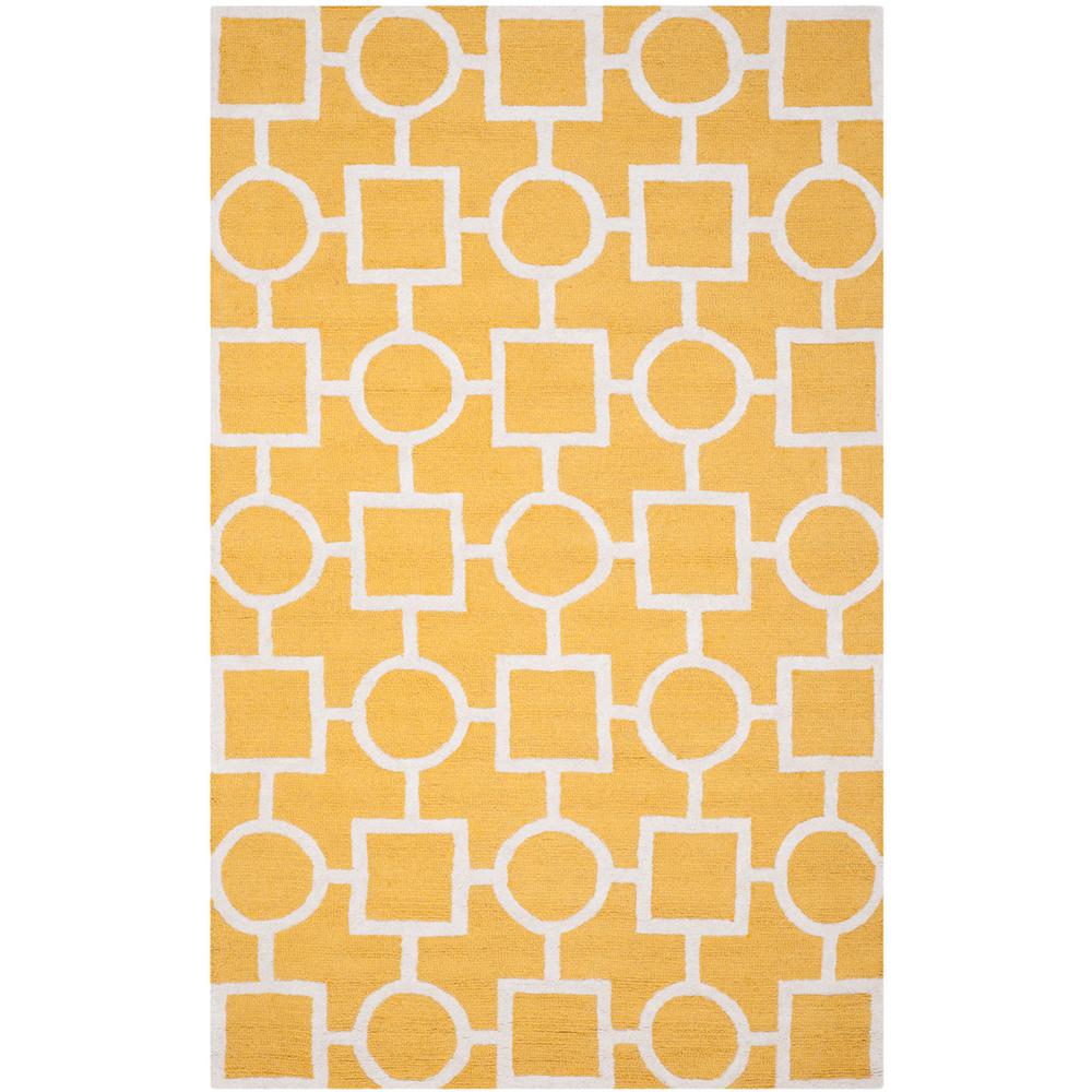 CAMBRIDGE, GOLD / IVORY, 5' X 8', Area Rug, CAM143Q-5. Picture 1
