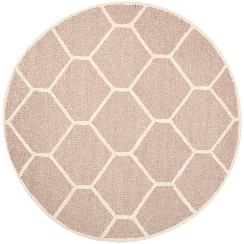 CAMBRIDGE, BEIGE / IVORY, 6' X 6' Round, Area Rug, CAM144J-6R. Picture 1