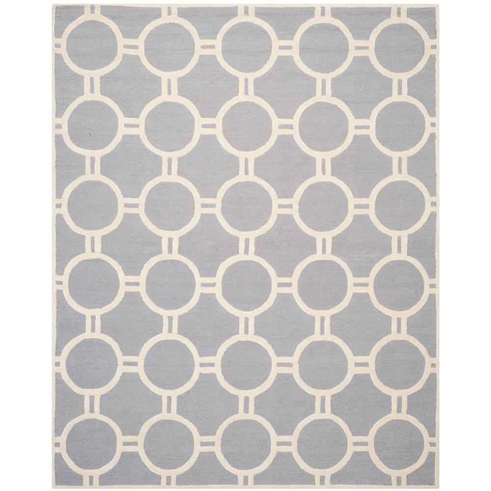 CAMBRIDGE, SILVER / IVORY, 8' X 10', Area Rug, CAM145D-8. Picture 1