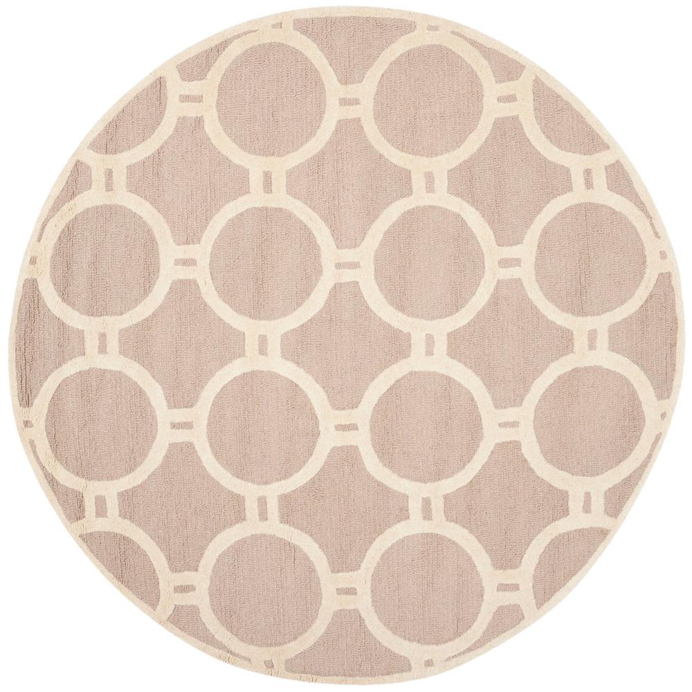 CAMBRIDGE, BEIGE / IVORY, 6' X 6' Round, Area Rug, CAM145J-6R. Picture 1