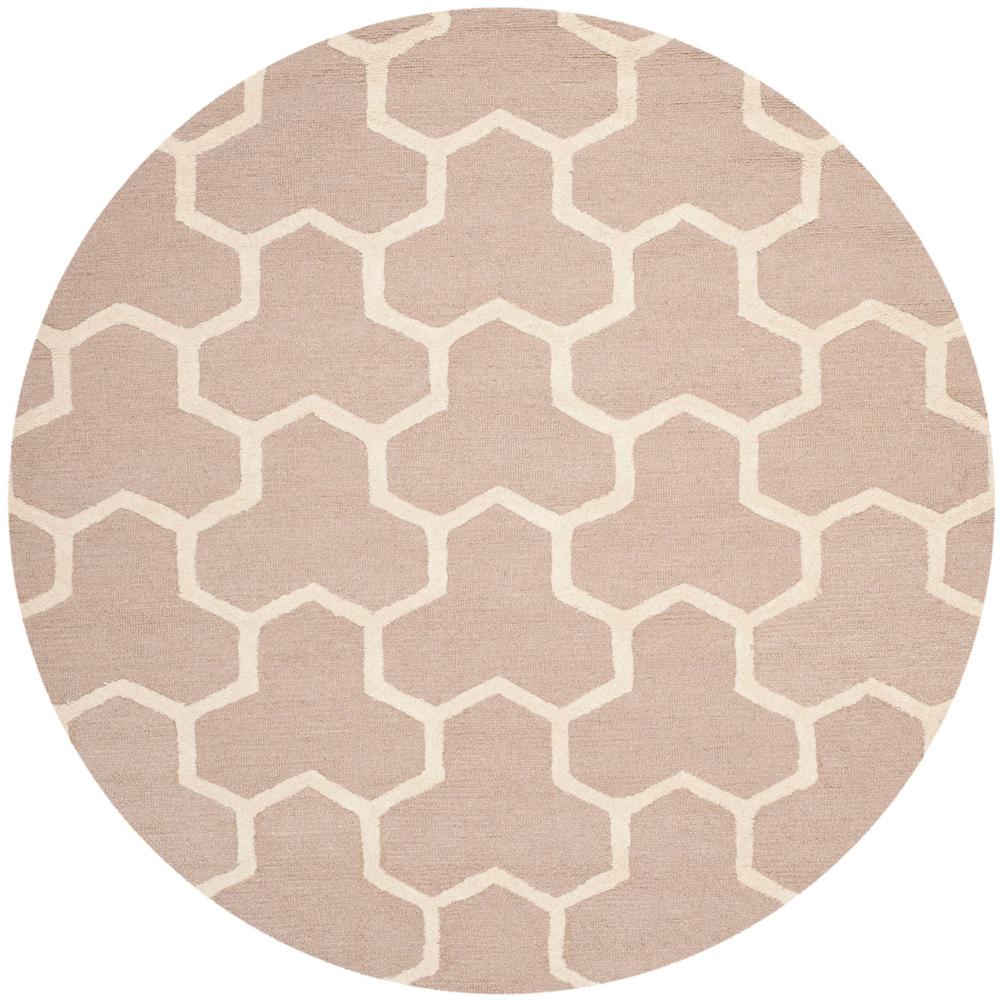 CAMBRIDGE, BEIGE / IVORY, 6' X 6' Round, Area Rug, CAM146J-6R. Picture 1