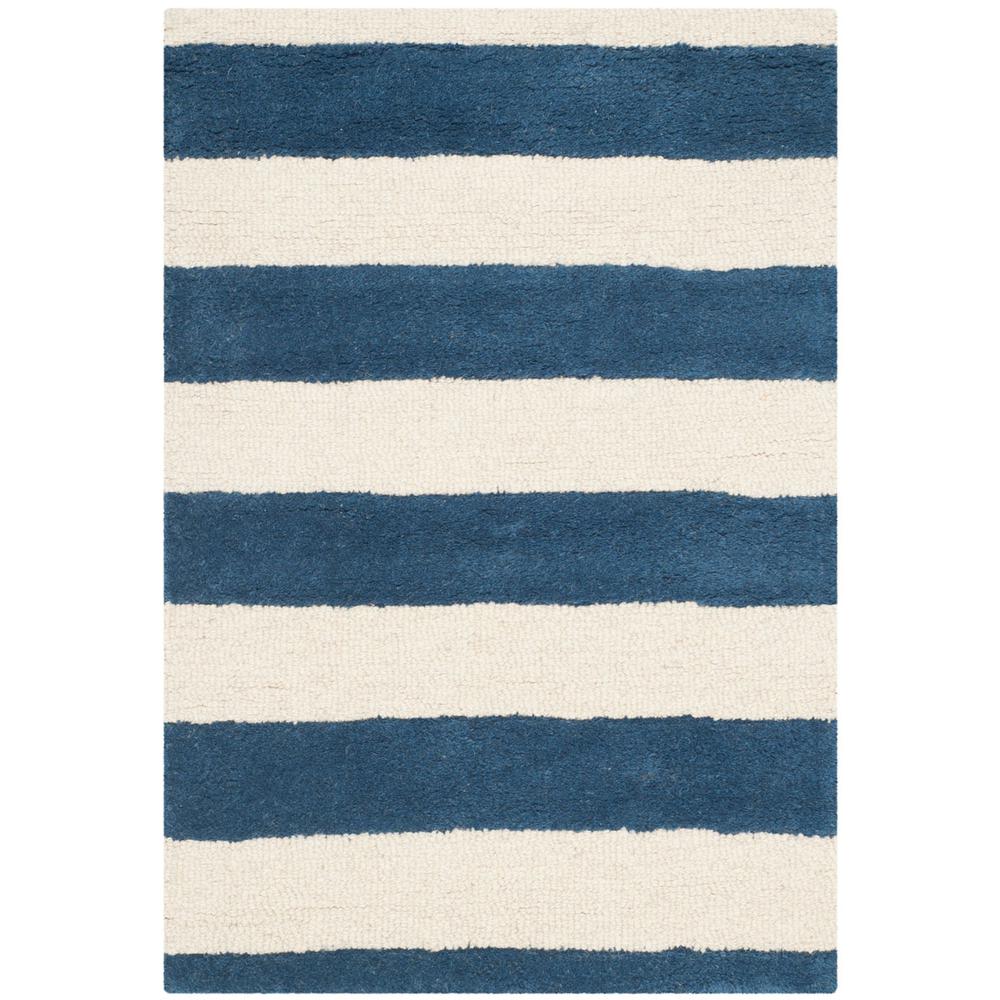 CAMBRIDGE, NAVY / IVORY, 2' X 3', Area Rug, CAM154B-2. Picture 1