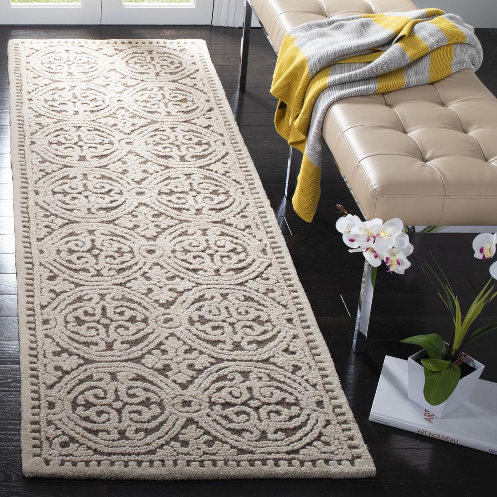 CAMBRIDGE, TAN / MULTI, 2' X 3', Area Rug. Picture 2
