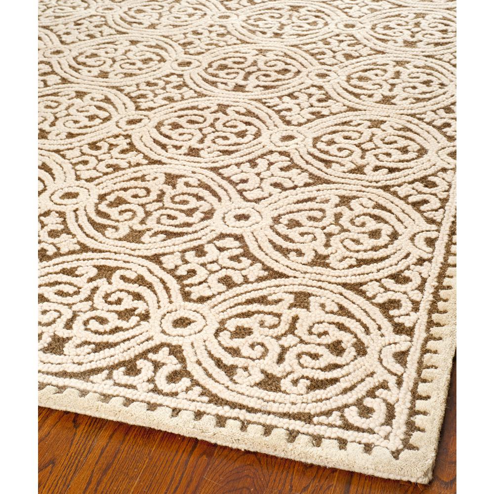 CAMBRIDGE, TAN / MULTI, 5' X 8', Area Rug. Picture 1