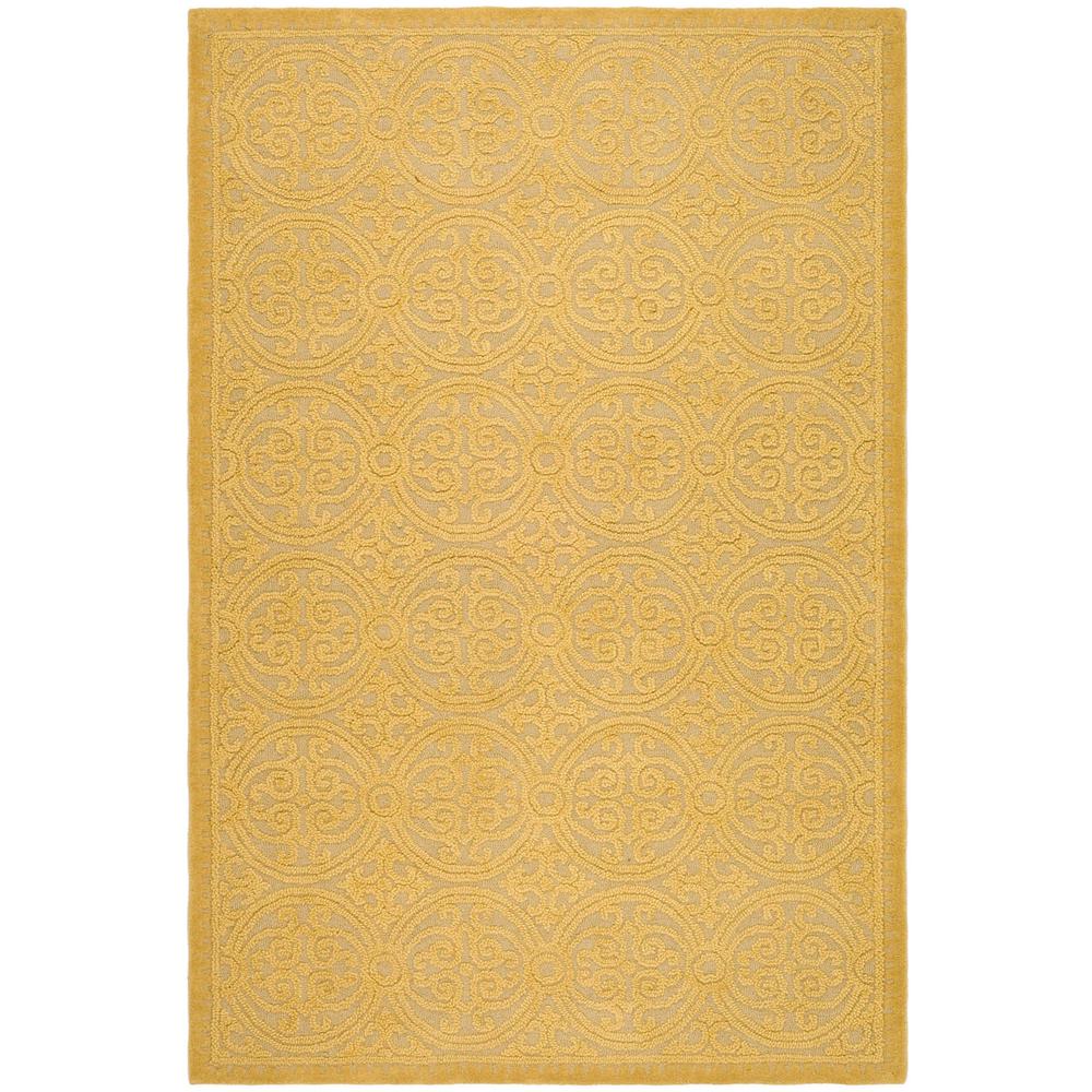 CAMBRIDGE, LIGHT GOLD / DARK GOLD, 5' X 8', Area Rug. Picture 1