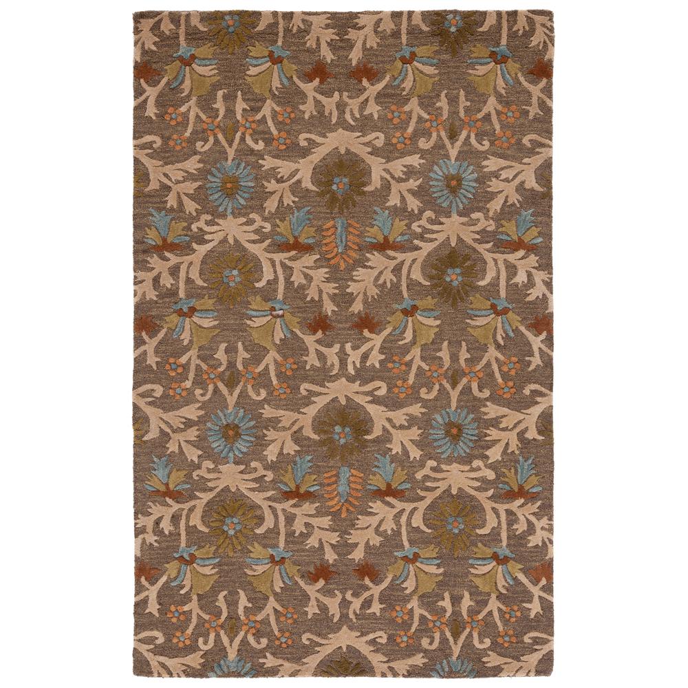 CAMBRIDGE, MOSS / MULTI, 5' X 8', Area Rug. Picture 3