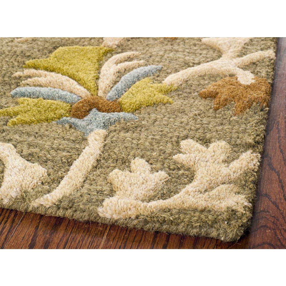 CAMBRIDGE, MOSS / MULTI, 5' X 8', Area Rug. Picture 5