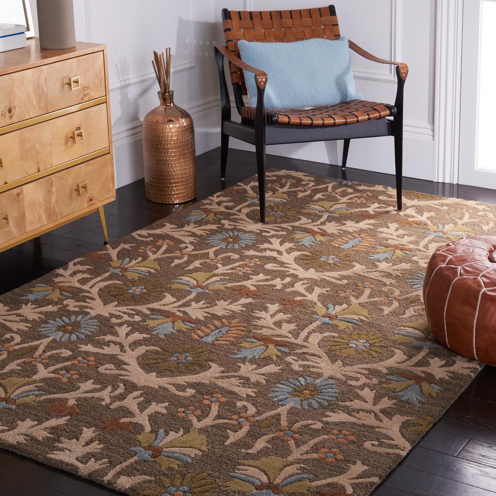CAMBRIDGE, MOSS / MULTI, 5' X 8', Area Rug. Picture 9