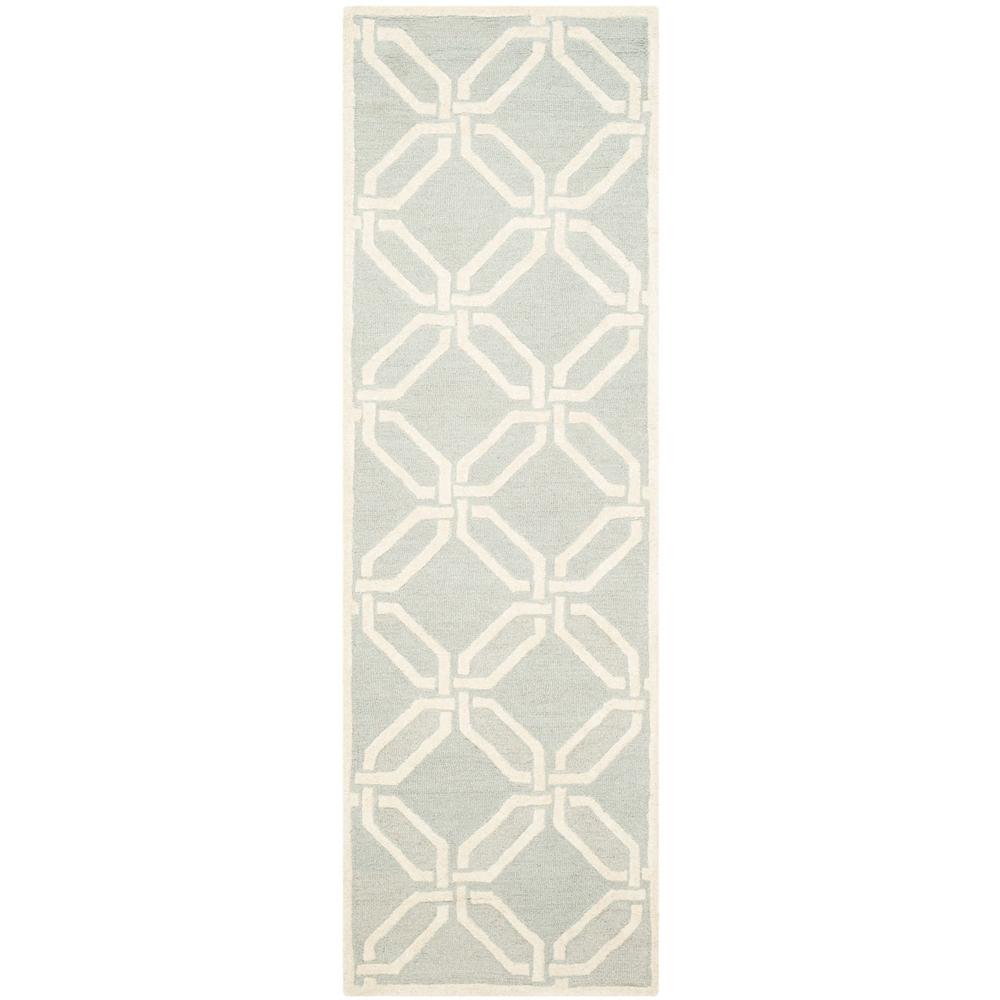 CAMBRIDGE, LIGHT GREY / IVORY, 2'-6" X 8', Area Rug, CAM311L-28. Picture 1