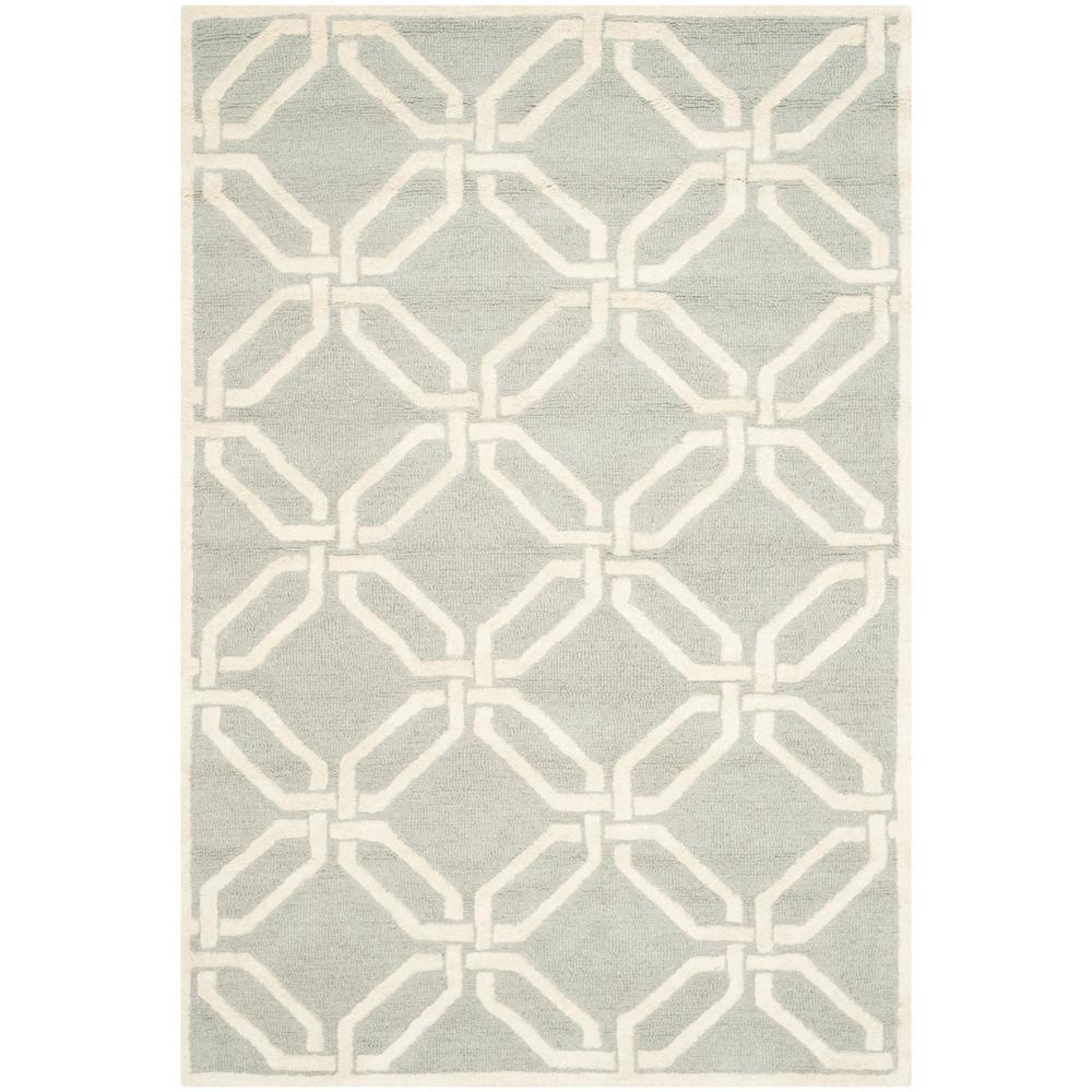 CAMBRIDGE, LIGHT GREY / IVORY, 3' X 5', Area Rug, CAM311L-3. Picture 1