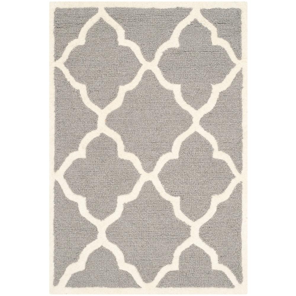 CAMBRIDGE, DARK GREY / IVORY, 2' X 3', Area Rug, CAM312D-2. Picture 1