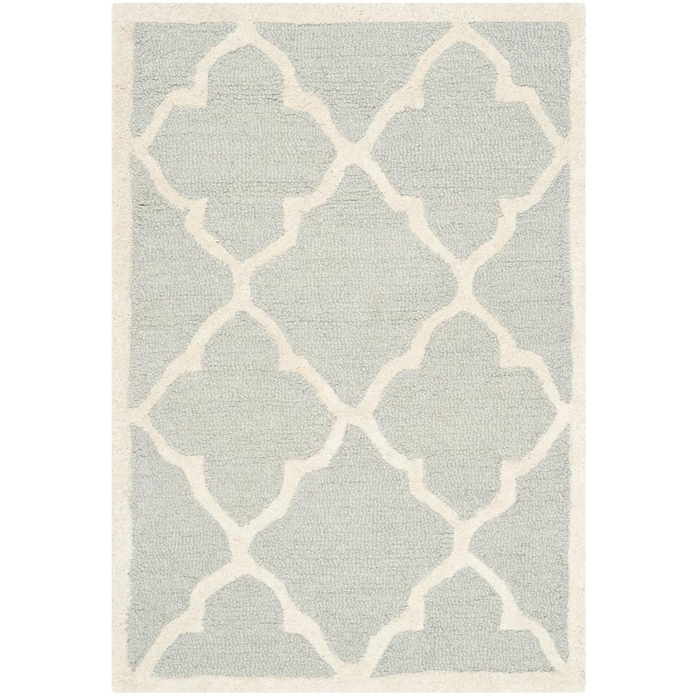 CAMBRIDGE, LIGHT GREY / IVORY, 2' X 3', Area Rug, CAM312L-2. Picture 1