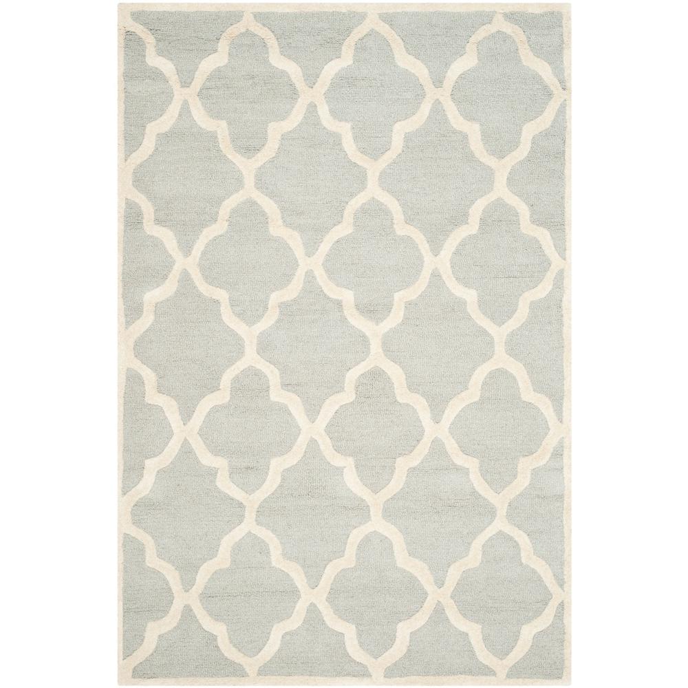 CAMBRIDGE, LIGHT GREY / IVORY, 3' X 5', Area Rug, CAM312L-3. Picture 1