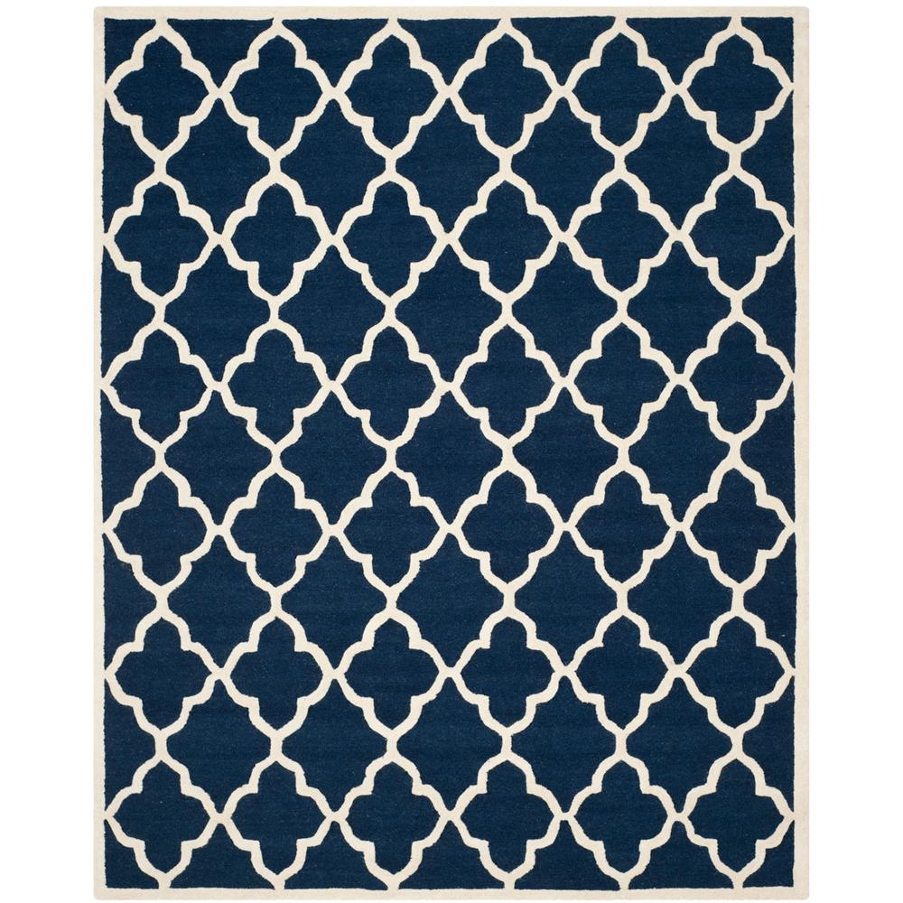 CAMBRIDGE, NAVY / IVORY, 8' X 10', Area Rug, CAM312M-8. Picture 1