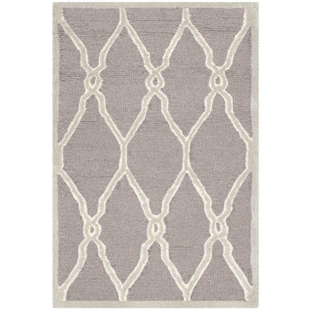 CAMBRIDGE, DARK GREY / IVORY, 2' X 3', Area Rug, CAM352D-2. Picture 1
