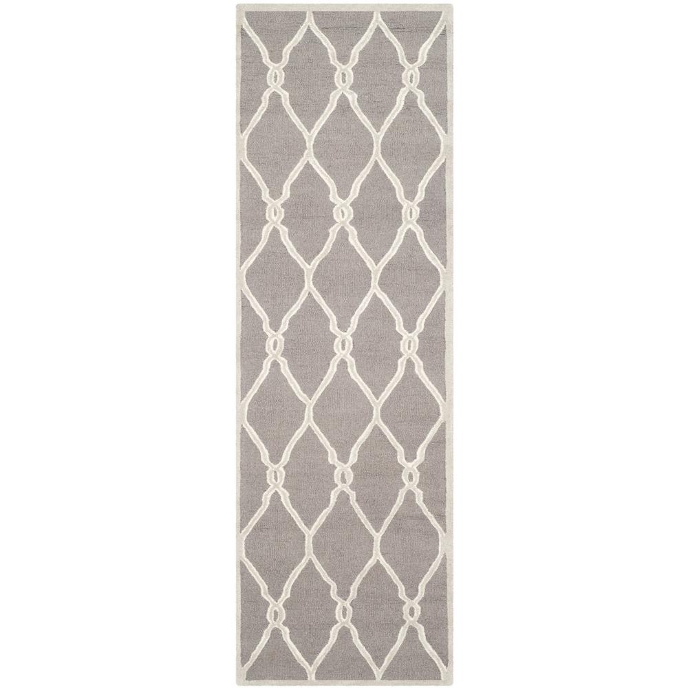 CAMBRIDGE, DARK GREY / IVORY, 2'-6" X 8', Area Rug, CAM352D-28. Picture 1