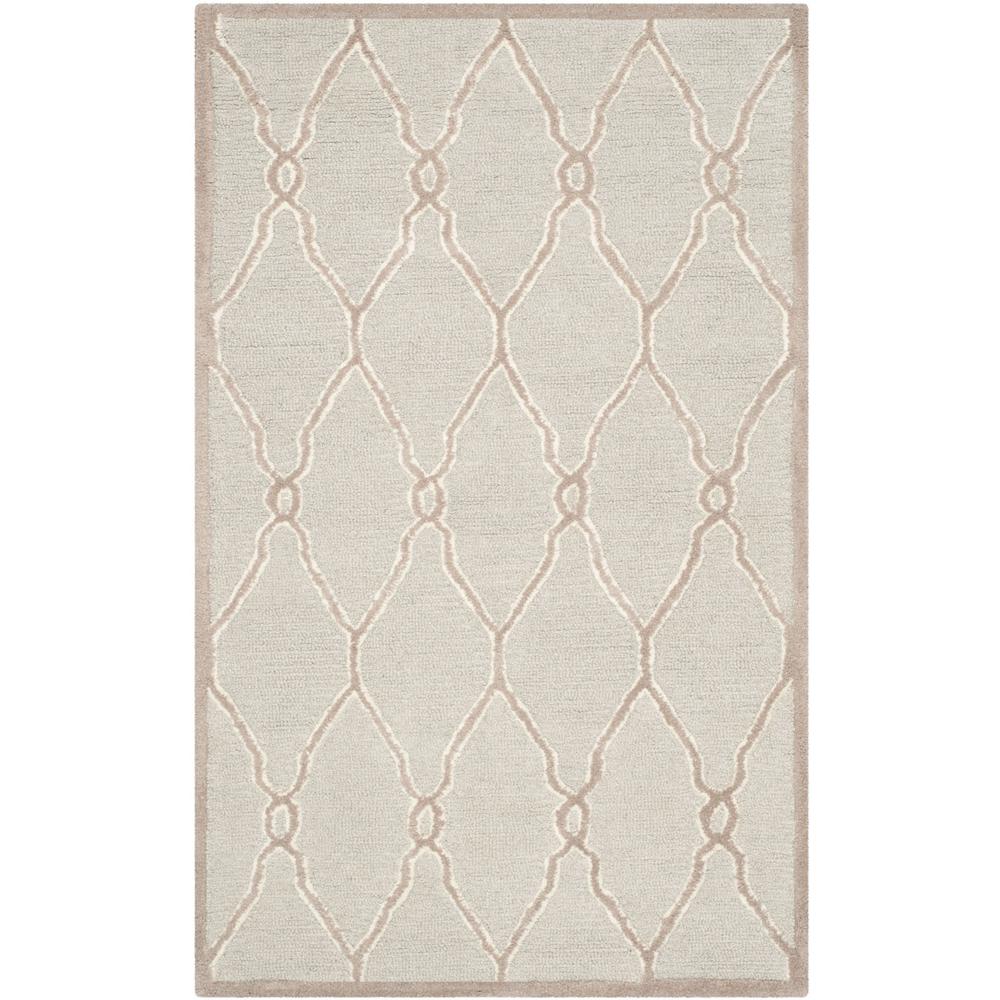 CAMBRIDGE, LIGHT GREY / IVORY, 3' X 5', Area Rug, CAM352L-3. Picture 1