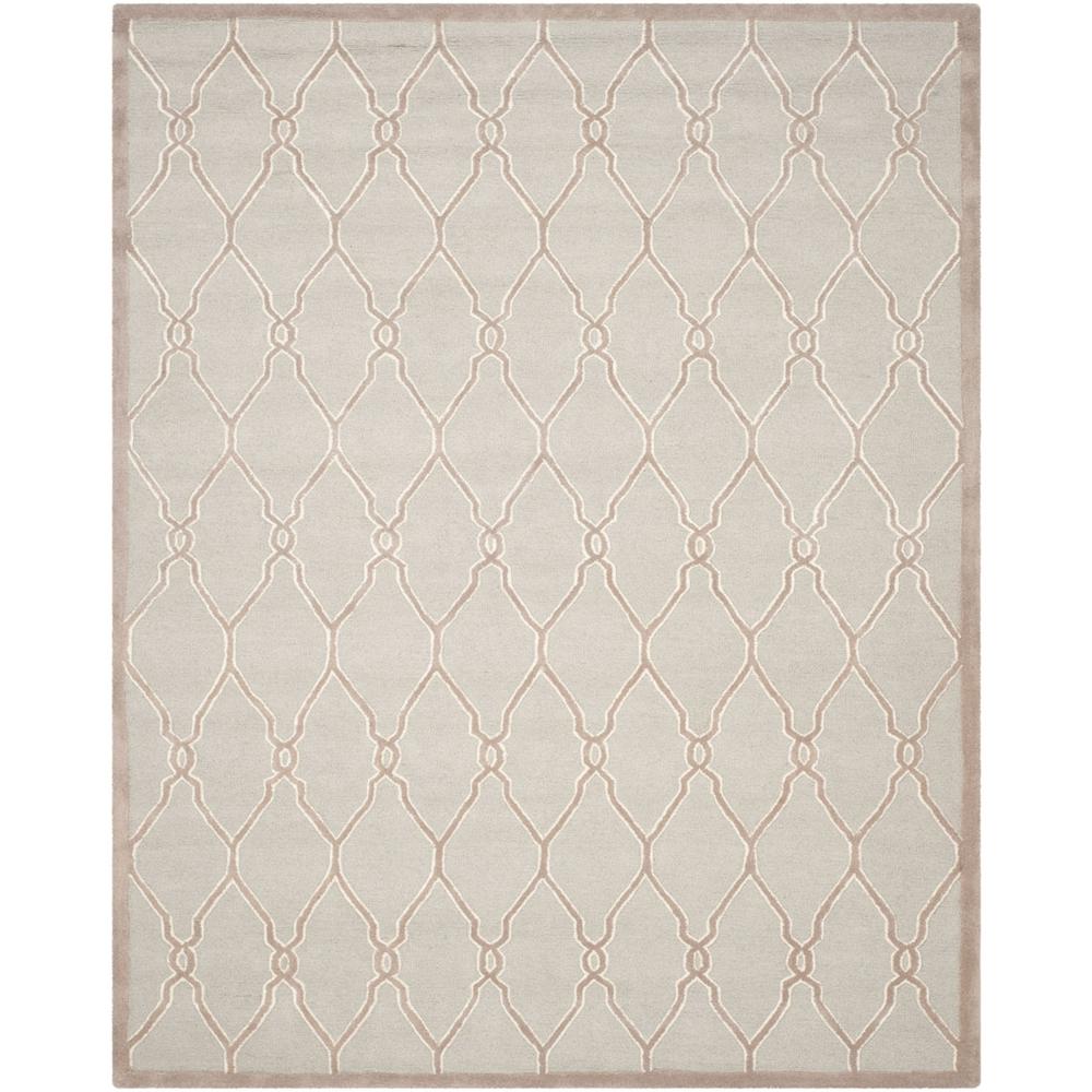 CAMBRIDGE, LIGHT GREY / IVORY, 10' X 14', Area Rug. Picture 1