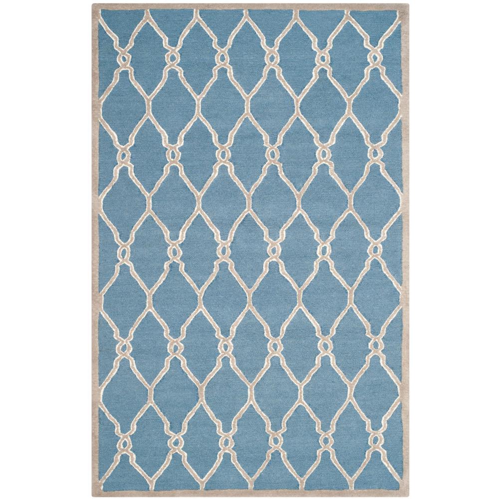 CAMBRIDGE, NAVY / IVORY, 5' X 8', Area Rug, CAM352M-5. Picture 1