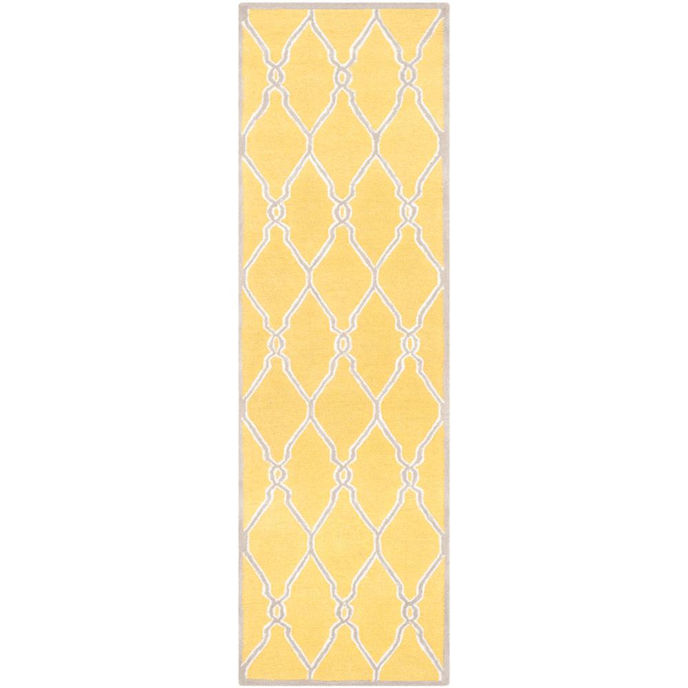 CAMBRIDGE, GOLD / IVORY, 2'-6" X 8', Area Rug, CAM352Q-28. Picture 1