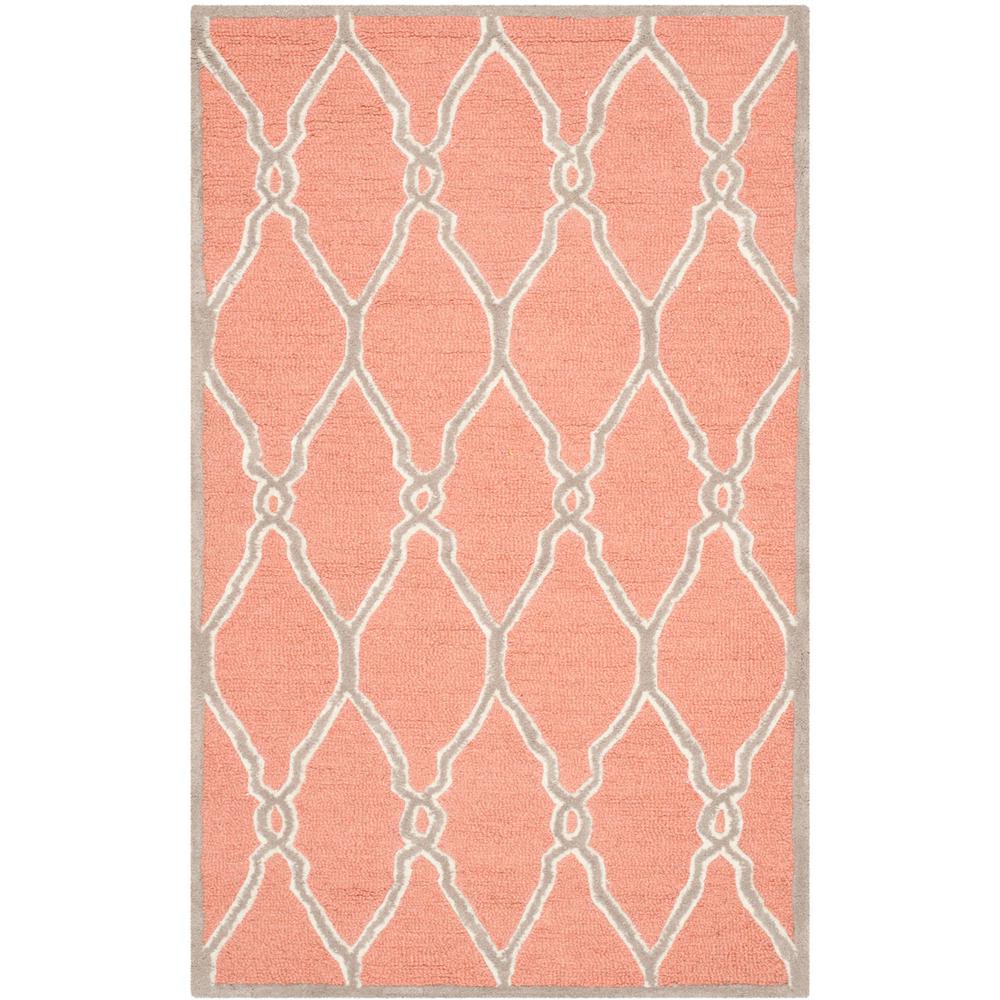 CAMBRIDGE, CORAL / IVORY, 3' X 5', Area Rug, CAM352W-3. Picture 1