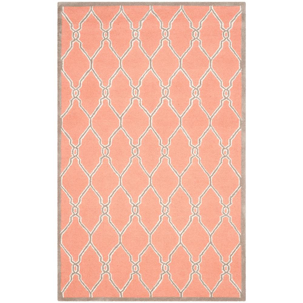 CAMBRIDGE, CORAL / IVORY, 5' X 8', Area Rug, CAM352W-5. Picture 1