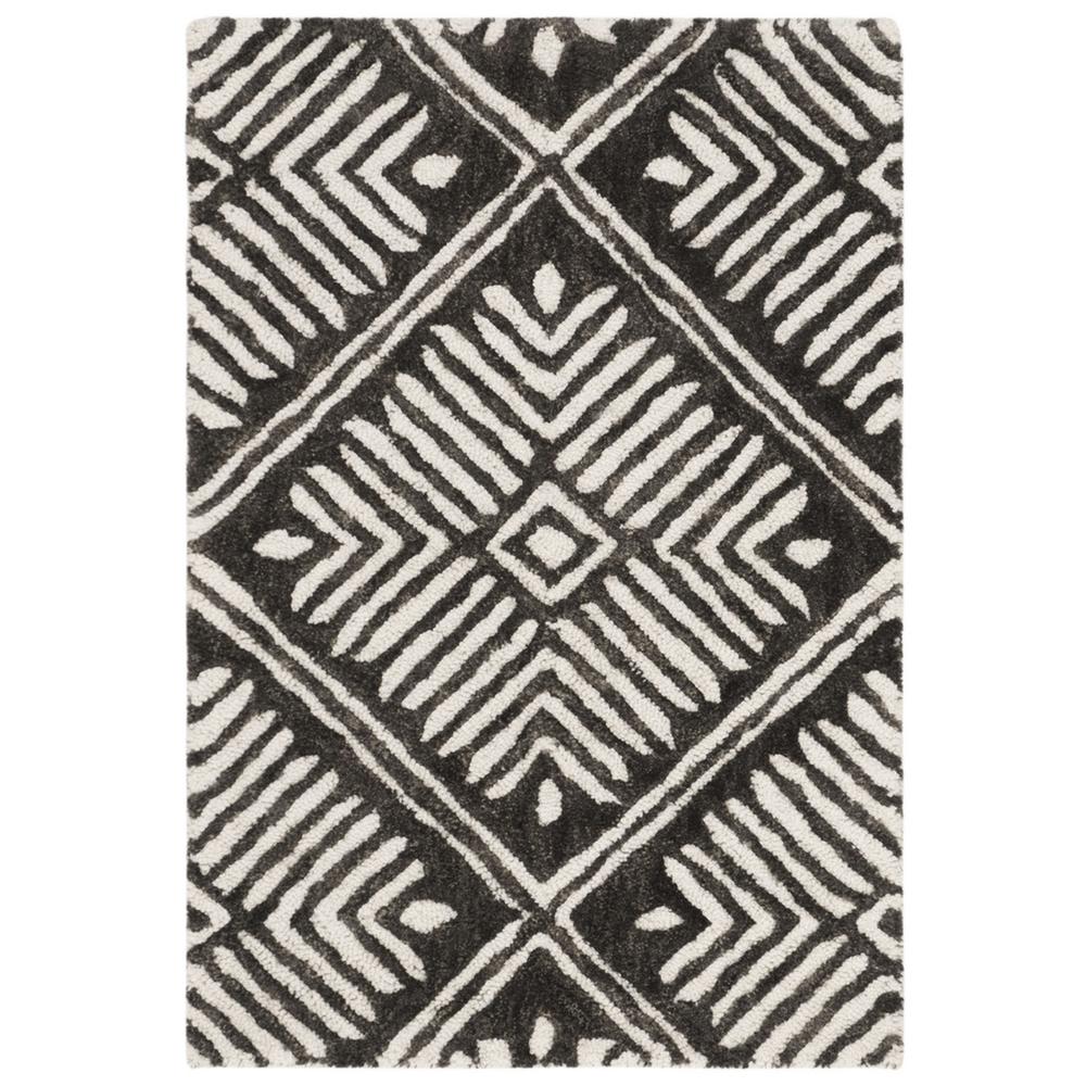 CAMBRIDGE, IVORY / CHARCOAL, 2' X 3', Area Rug. Picture 1