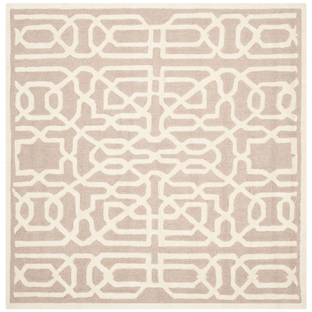 CAMBRIDGE, BEIGE / IVORY, 6' X 6' Square, Area Rug, CAM570J-6SQ. Picture 1