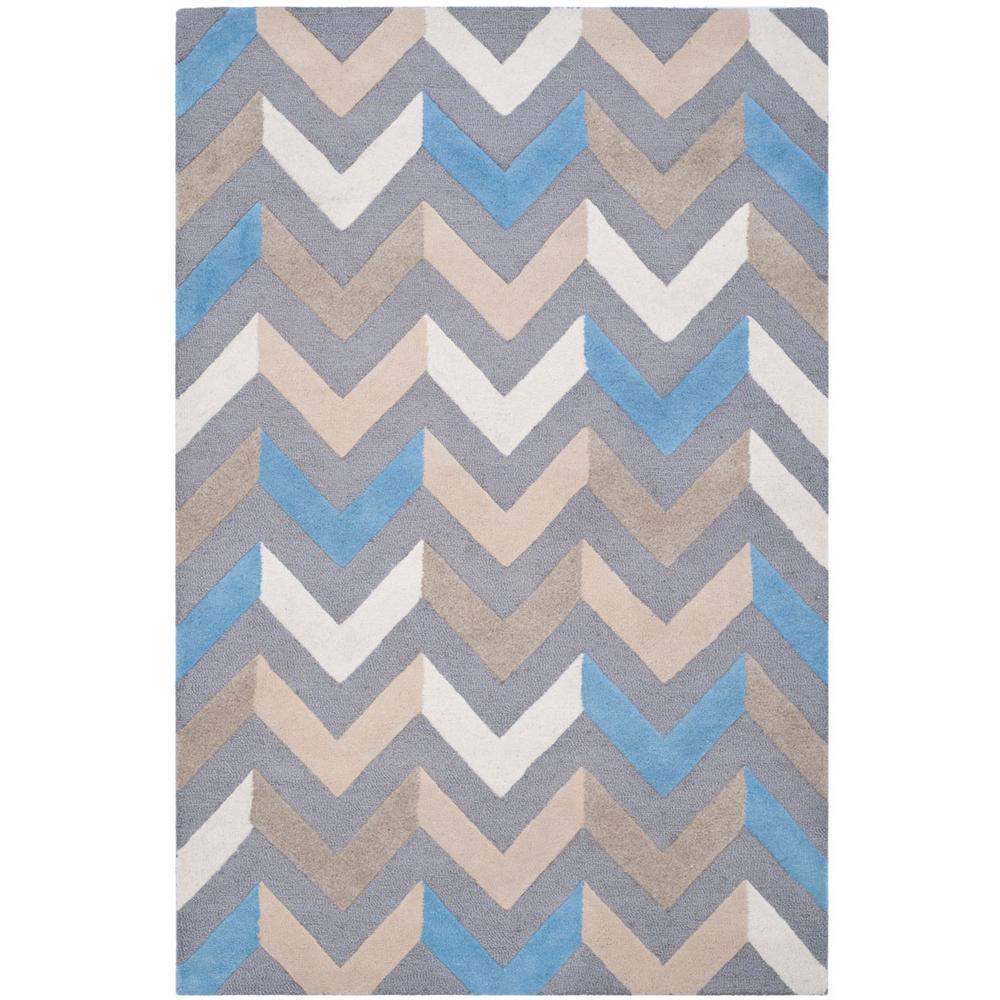 CAMBRIDGE, GREY / IVORY, 5' X 8', Area Rug, CAM580A-5. Picture 1