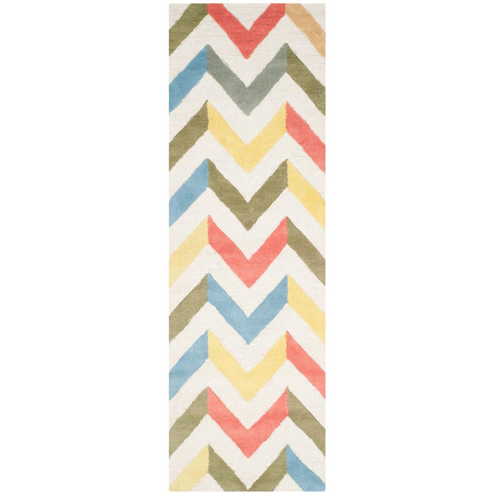CAMBRIDGE, IVORY / MULTI, 2'-6" X 8', Area Rug. Picture 1