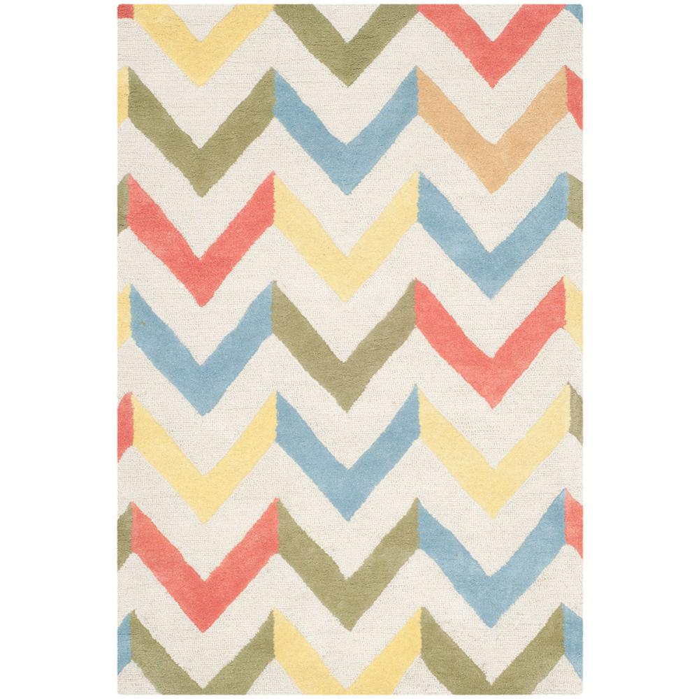 CAMBRIDGE, IVORY / MULTI, 3' X 5', Area Rug. Picture 1