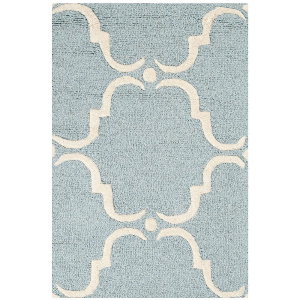 CAMBRIDGE, BLUE / IVORY, 2' X 3', Area Rug, CAM703B-2. Picture 1
