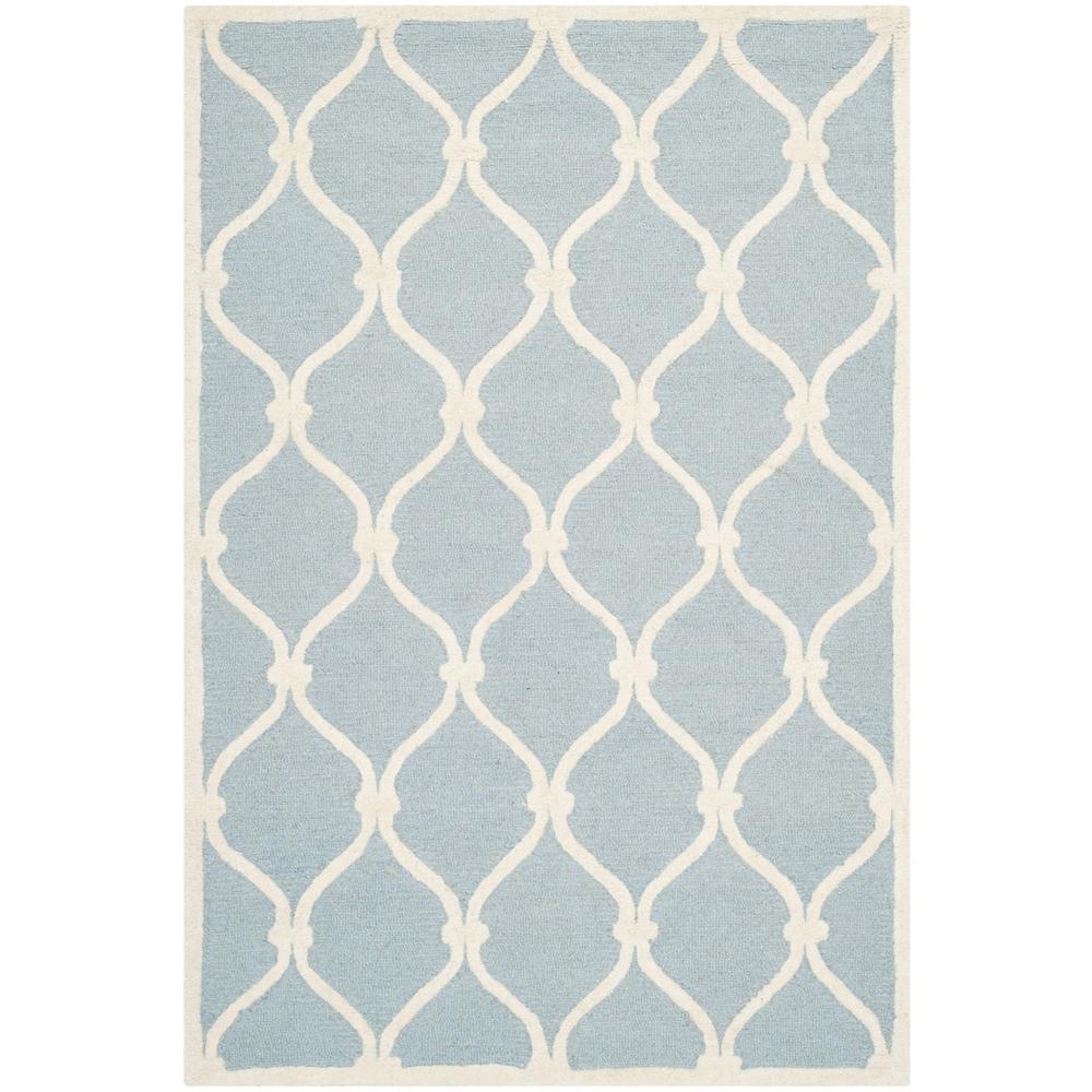 CAMBRIDGE, BLUE / IVORY, 3' X 5', Area Rug, CAM710B-3. Picture 1