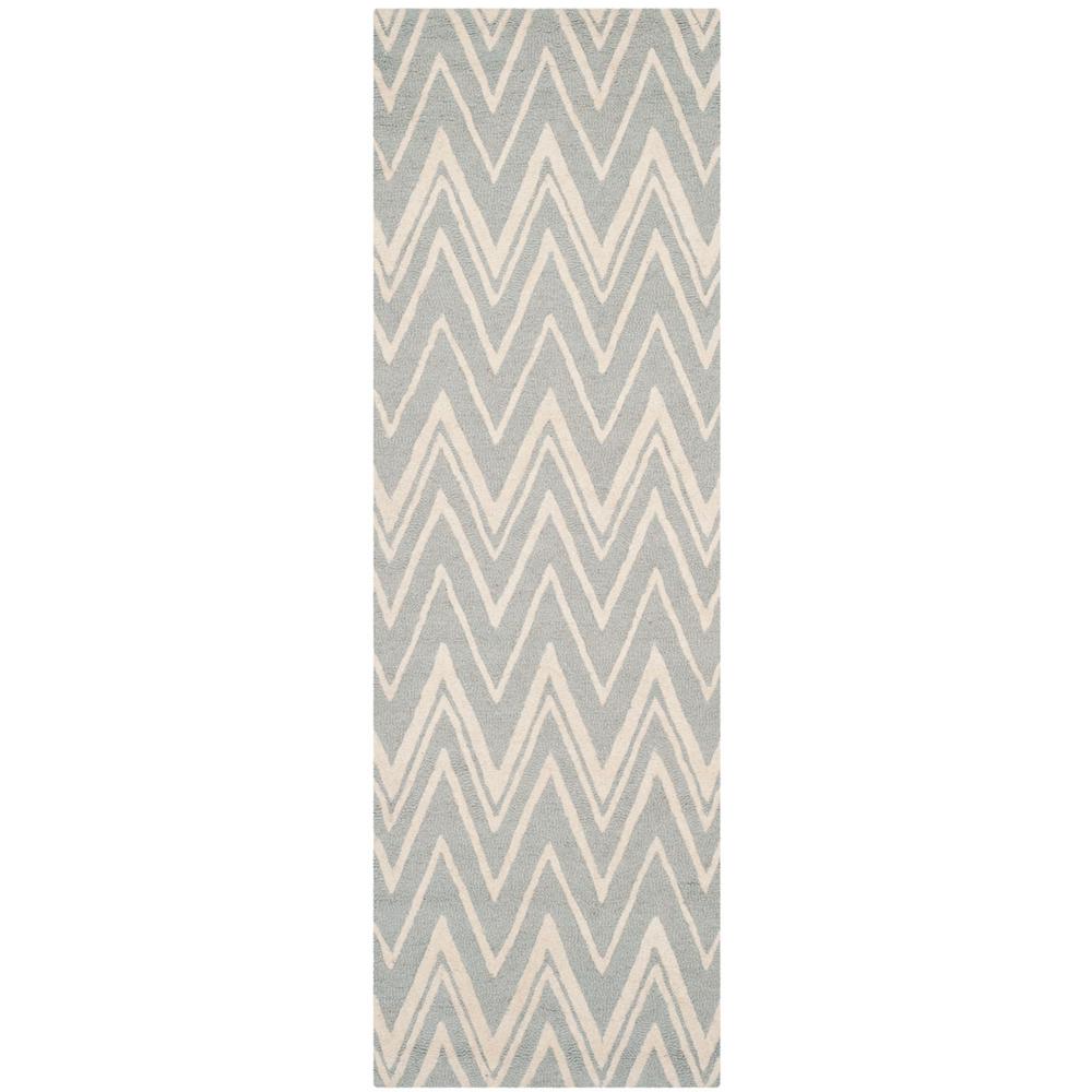 CAMBRIDGE, GREY / IVORY, 2'-6" X 8', Area Rug, CAM711G-28. Picture 1