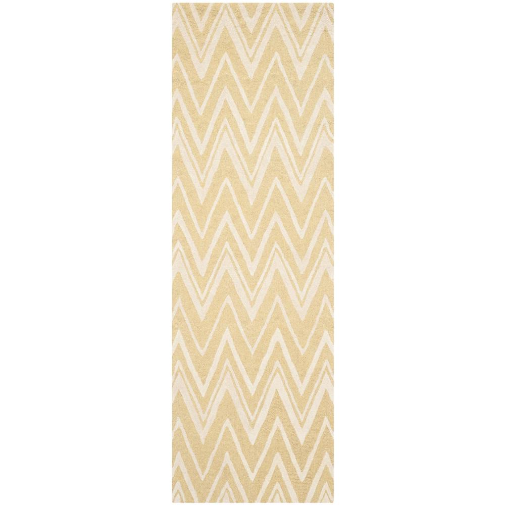 CAMBRIDGE, LIGHT GOLD / IVORY, 2'-6" X 8', Area Rug, CAM711L-28. Picture 1