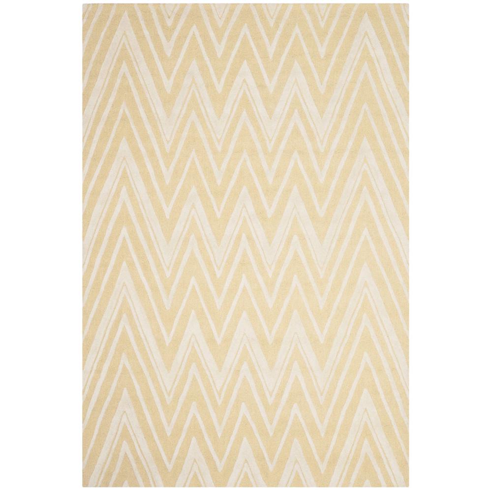 CAMBRIDGE, LIGHT GOLD / IVORY, 6' X 9', Area Rug, CAM711L-6. Picture 1
