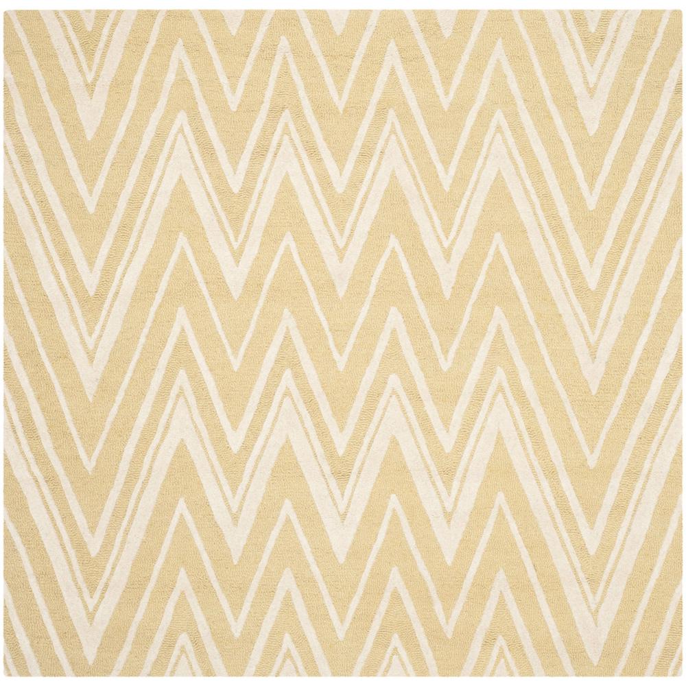 CAMBRIDGE, LIGHT GOLD / IVORY, 6' X 6' Square, Area Rug, CAM711L-6SQ. Picture 1