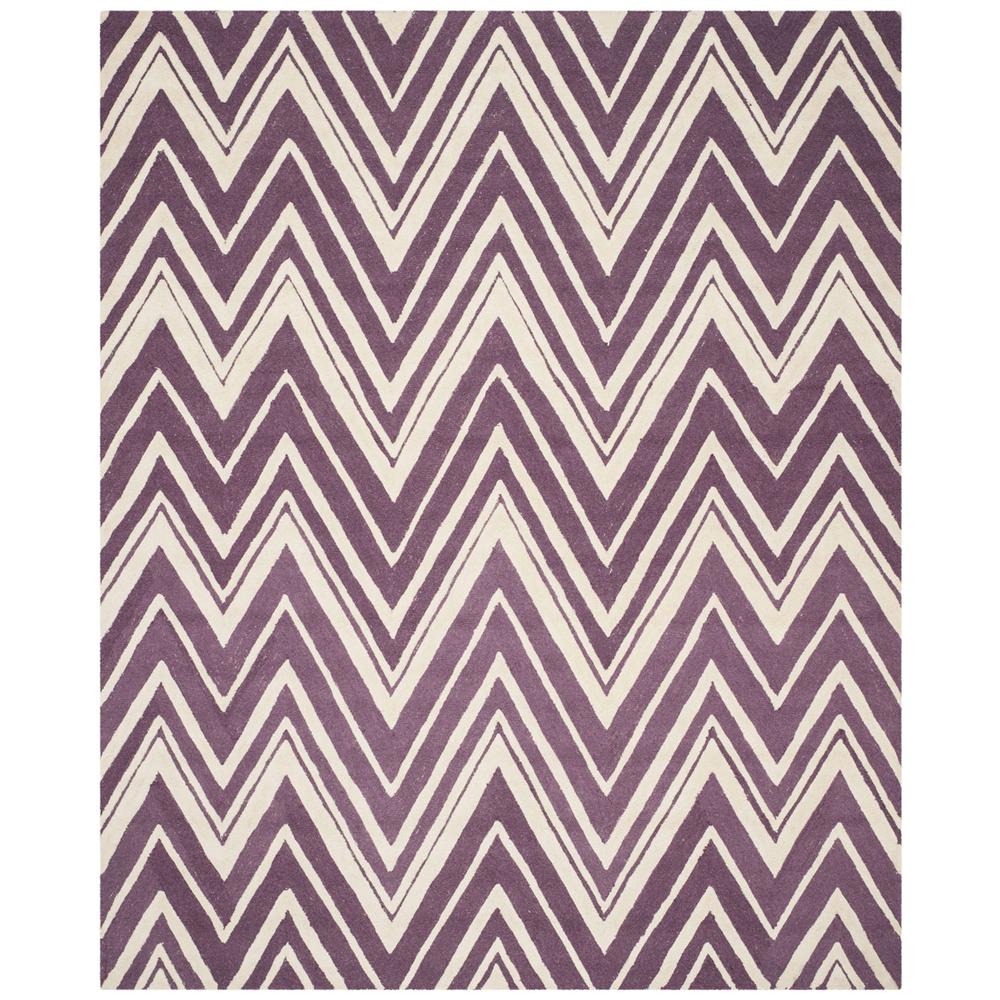 CAMBRIDGE, PURPLE / IVORY, 8' X 10', Area Rug, CAM711P-8. Picture 1