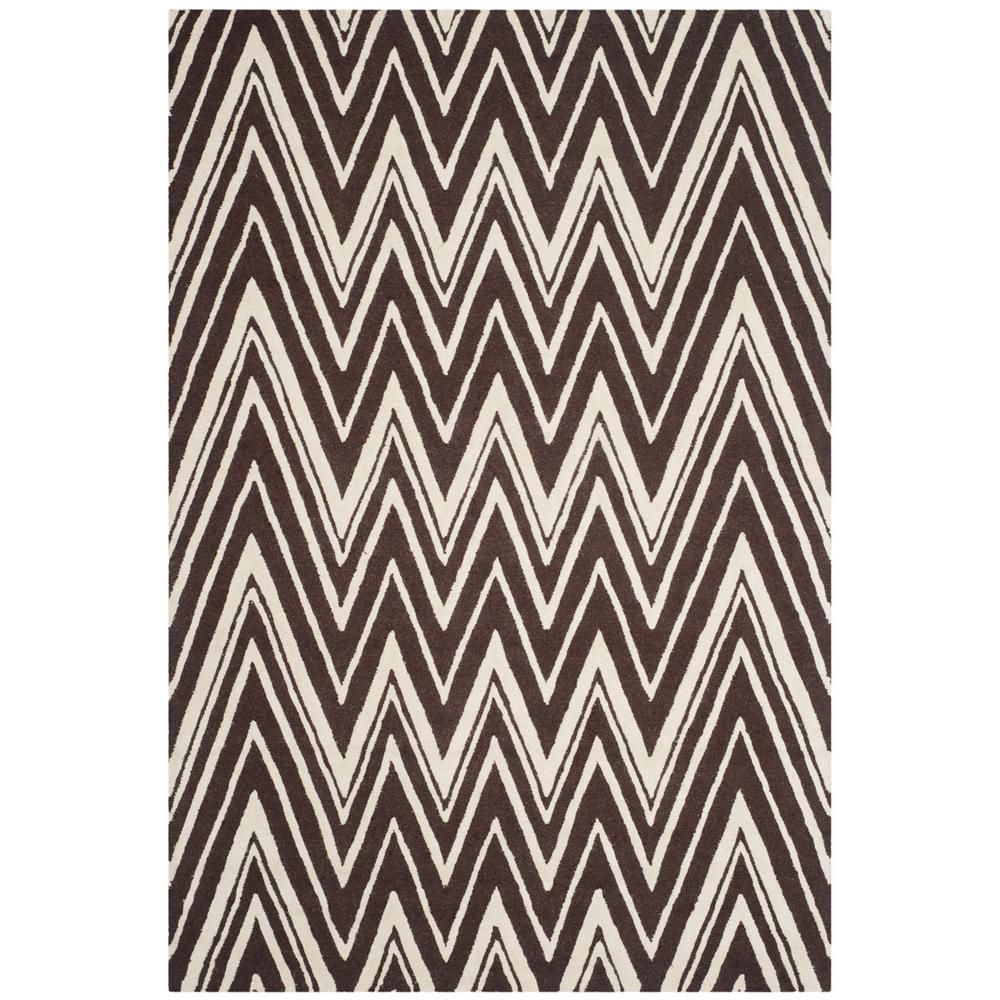 CAMBRIDGE, BROWN / IVORY, 6' X 9', Area Rug, CAM711R-6. Picture 1