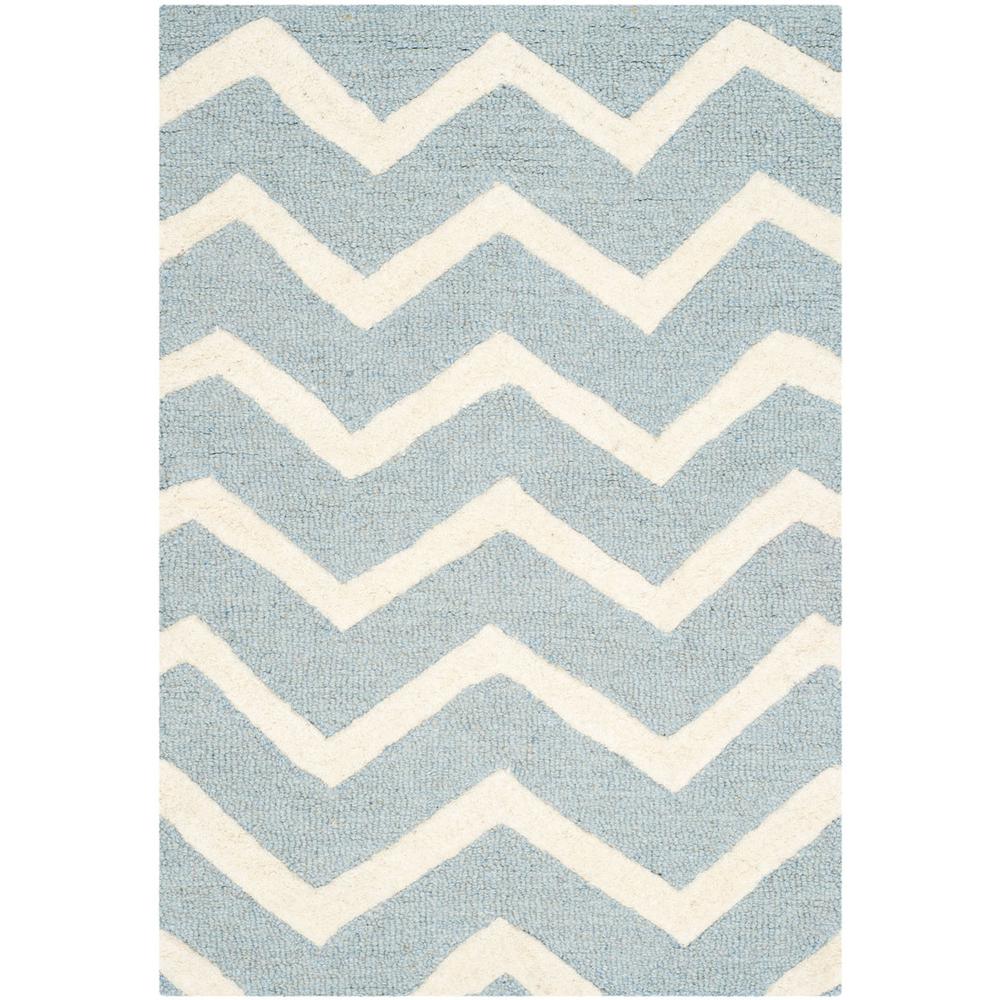 CAMBRIDGE, BLUE / IVORY, 2' X 3', Area Rug, CAM714B-2. Picture 1