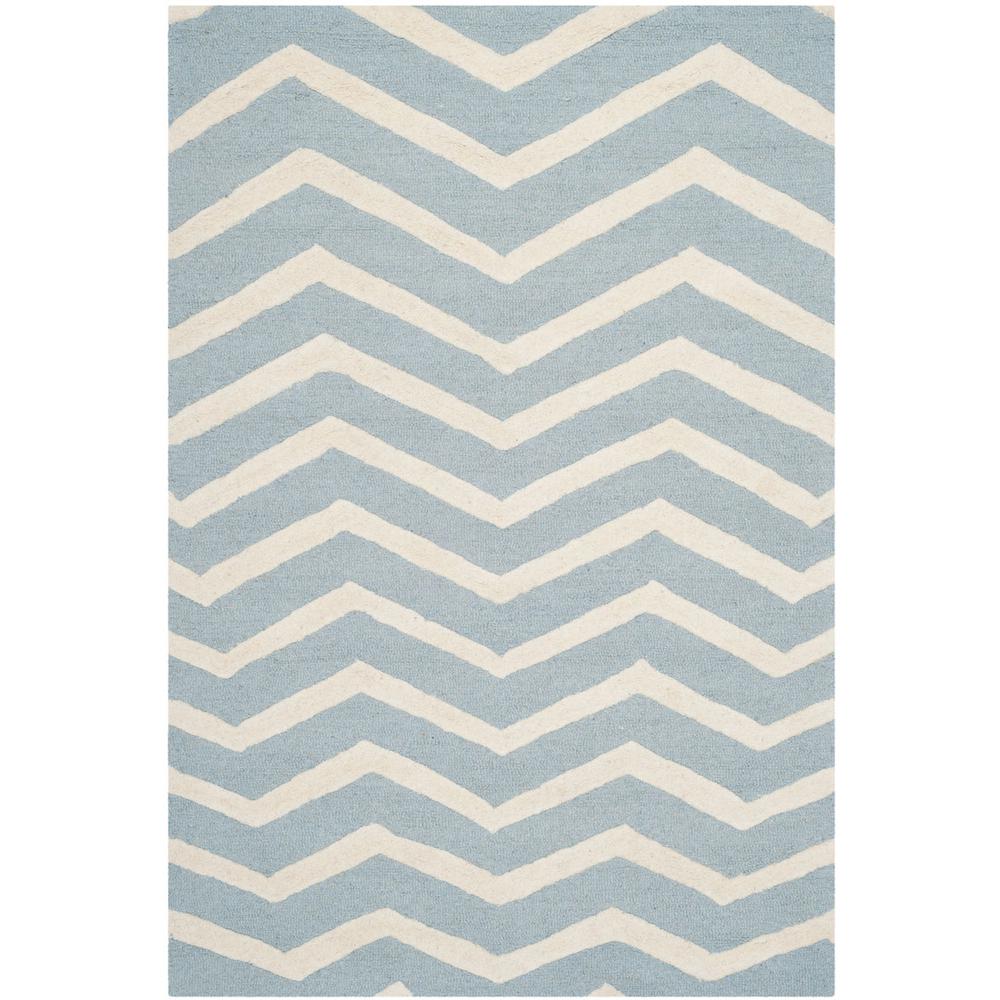 CAMBRIDGE, BLUE / IVORY, 3' X 5', Area Rug, CAM714B-3. Picture 1
