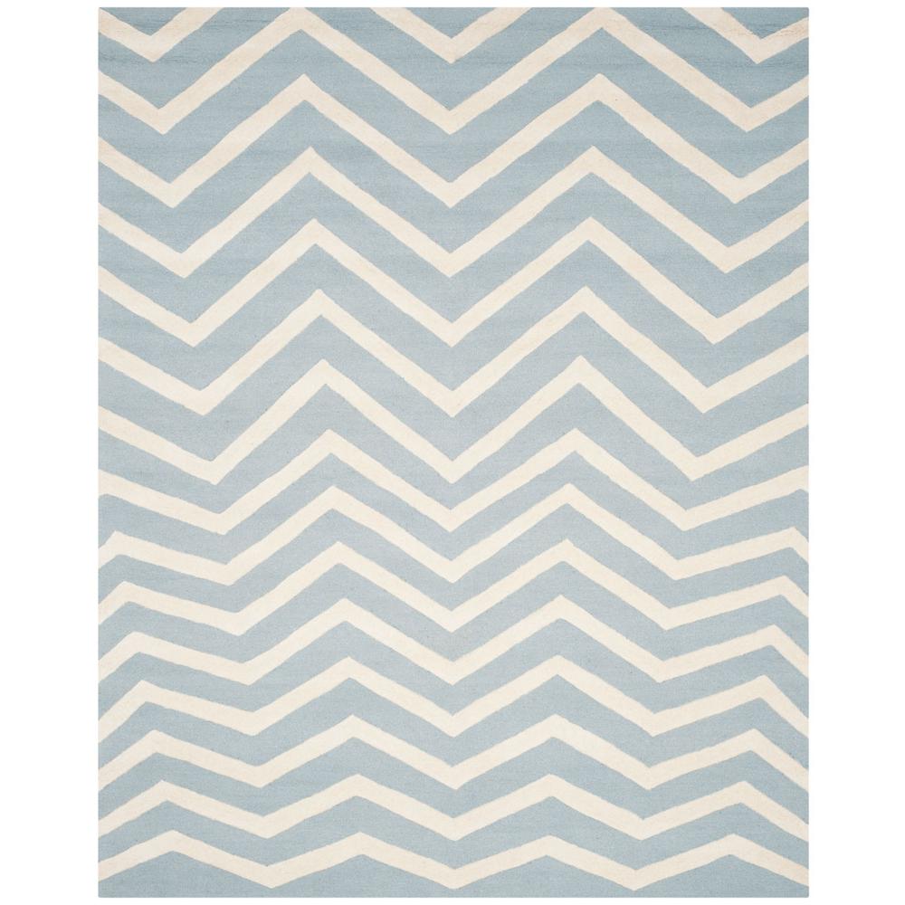 CAMBRIDGE, BLUE / IVORY, 8' X 10', Area Rug, CAM714B-8. Picture 1
