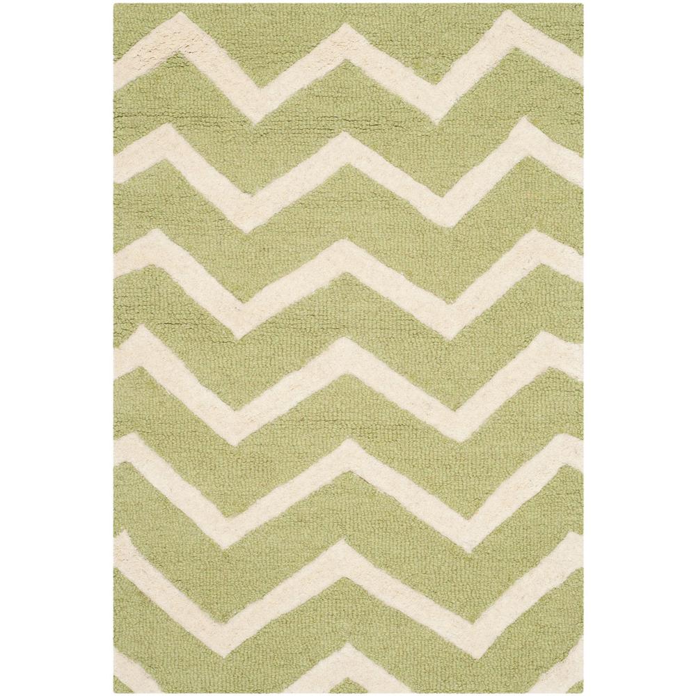 CAMBRIDGE, GREEN / IVORY, 2' X 3', Area Rug, CAM714C-2. Picture 1