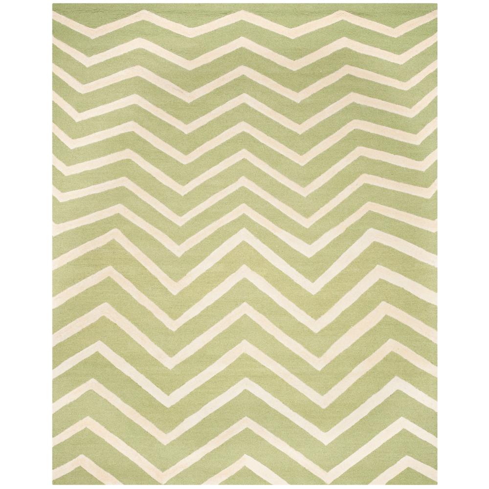 CAMBRIDGE, GREEN / IVORY, 8' X 10', Area Rug, CAM714C-8. Picture 1