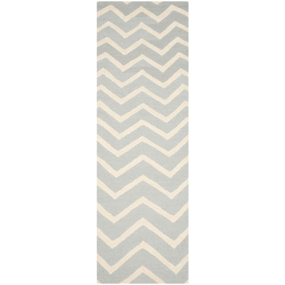 CAMBRIDGE, GREY / IVORY, 2'-6" X 8', Area Rug, CAM714G-28. Picture 1